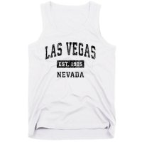 Las Vegas Nevada Nv Vintage Established Sports Design Tank Top