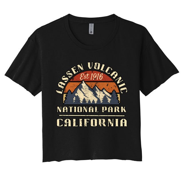 Lassen Volcanic National Park California Mountain Hiking Gift Crop Top