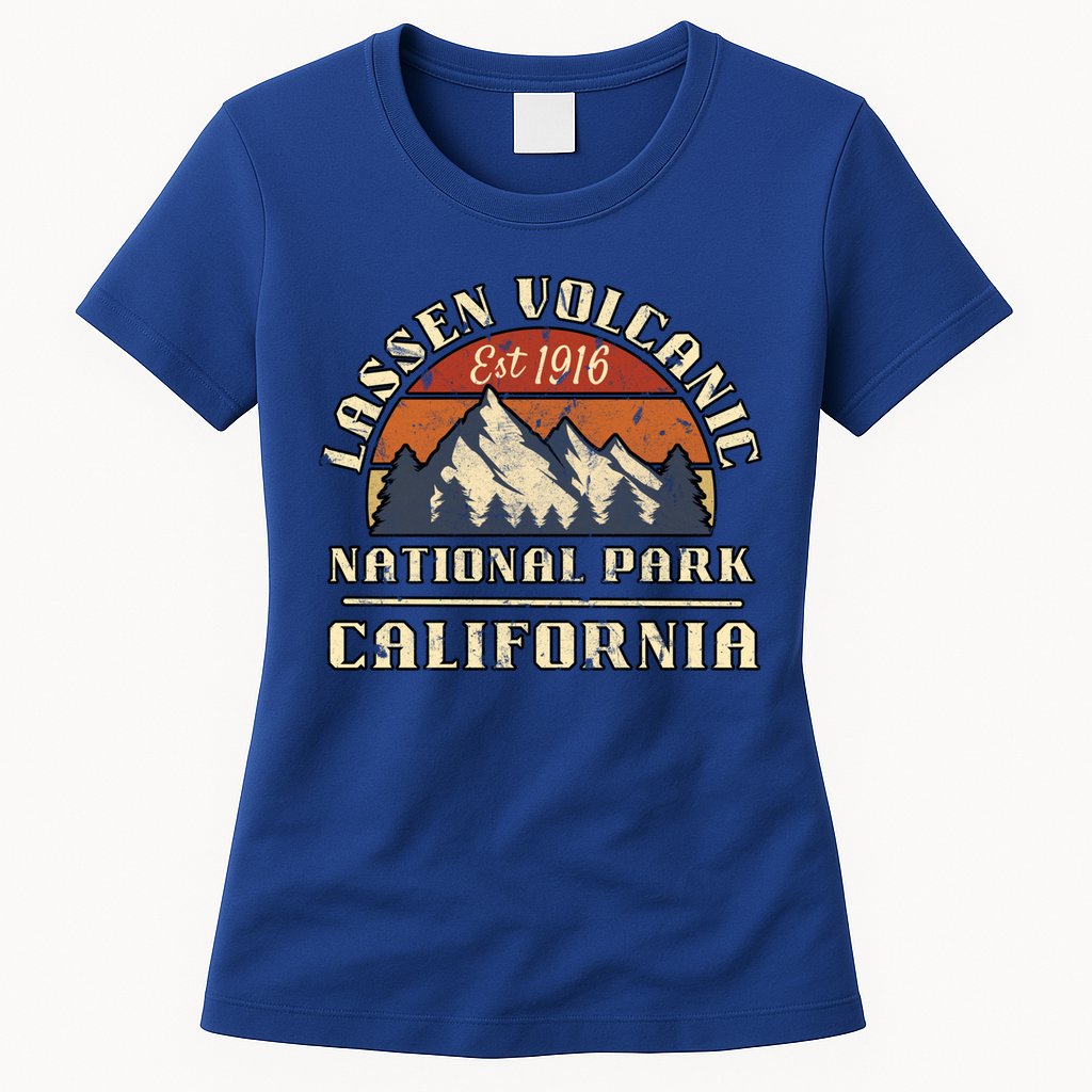 Lassen Volcanic National Park California Mountain Hiking Gift Womens T-Shirt