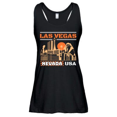 Las Vegas Nevada Usa Ladies Essential Flowy Tank