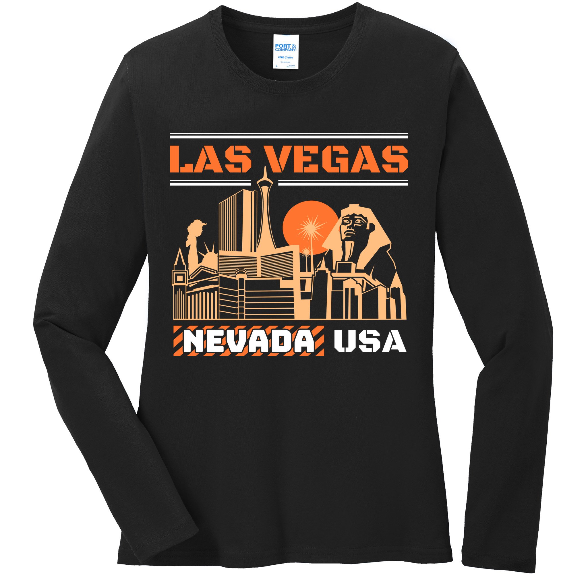 Las Vegas Nevada Usa Ladies Long Sleeve Shirt