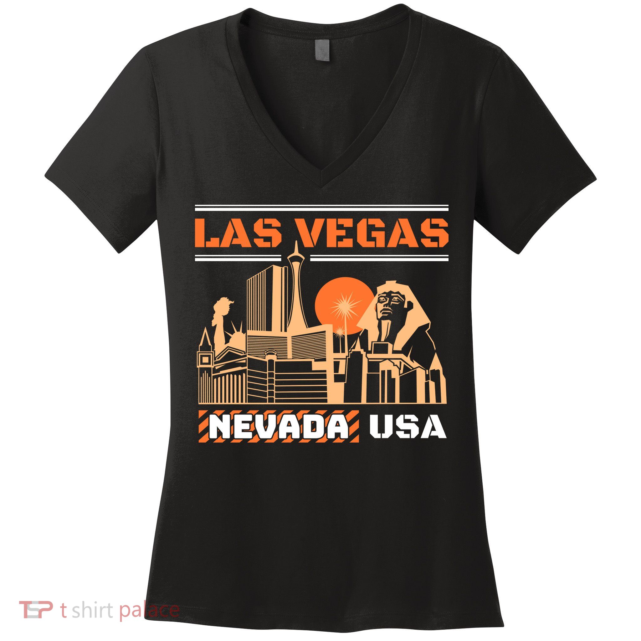 Las Vegas Nevada Usa Women's V-Neck T-Shirt