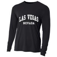 Las Vegas Nevada Throwback Cooling Performance Long Sleeve Crew