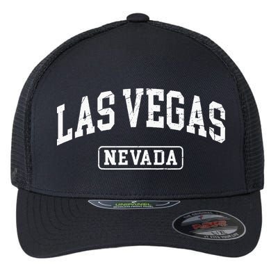 Las Vegas Nevada Retro Worn Style Design Classic Flexfit Unipanel Trucker Cap