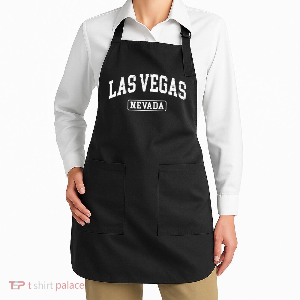 Las Vegas Nevada Retro Worn Style Design Classic Apron
