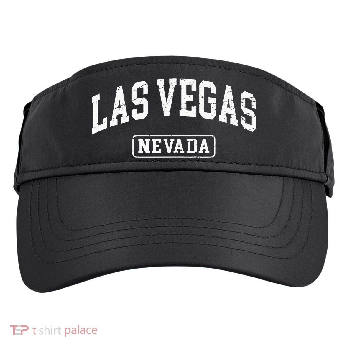 Las Vegas Nevada Retro Worn Style Design Classic Adult Drive Performance Visor