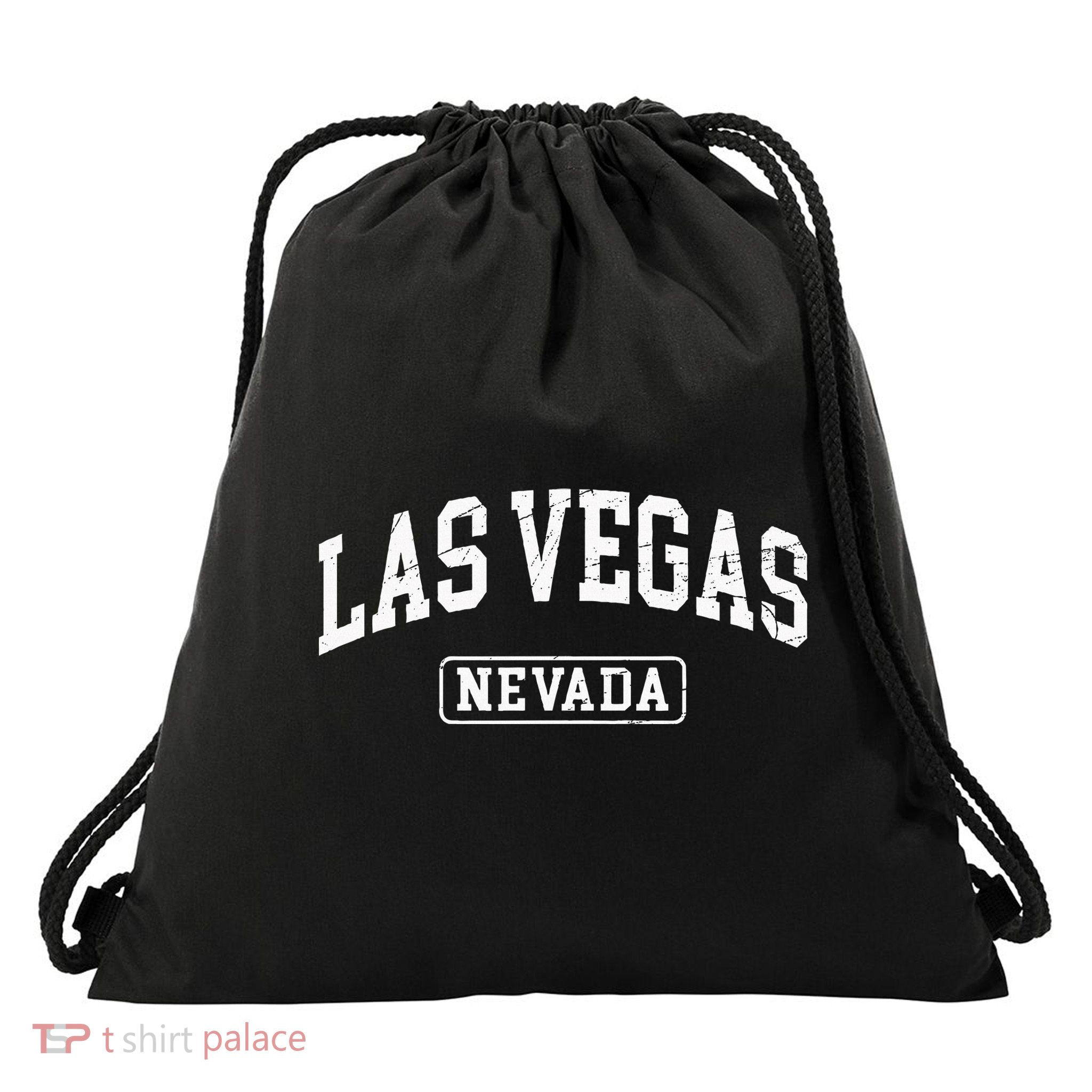 Las Vegas Nevada Retro Worn Style Design Classic Drawstring Bag