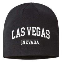 Las Vegas Nevada Retro Worn Style Design Classic Sustainable Beanie