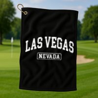 Las Vegas Nevada Retro Worn Style Design Classic Golf Towel