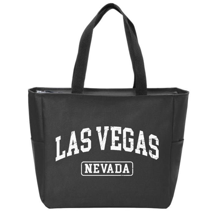 Las Vegas Nevada Retro Worn Style Design Classic Zip Tote Bag