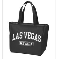 Las Vegas Nevada Retro Worn Style Design Classic Zip Tote Bag