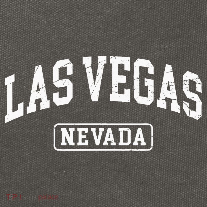 Las Vegas Nevada Retro Worn Style Design Classic Cotton Canvas Backpack