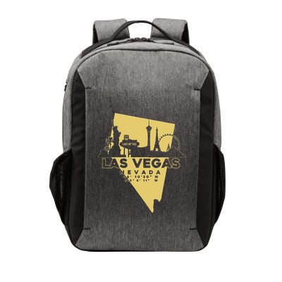 Las Vegas Nevada Skyline Gps Coordinates Vector Backpack
