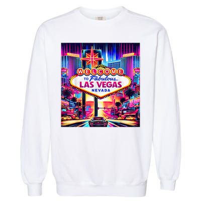 Las Vegas Nevada Design Las Vegas Souvenir Garment-Dyed Sweatshirt