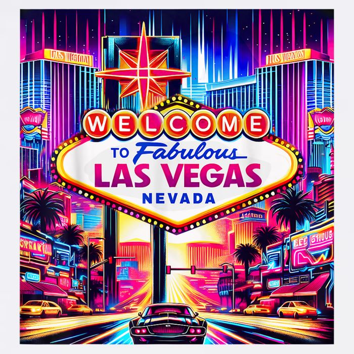 Las Vegas Nevada Design Las Vegas Souvenir Cooling Performance Crew T-Shirt