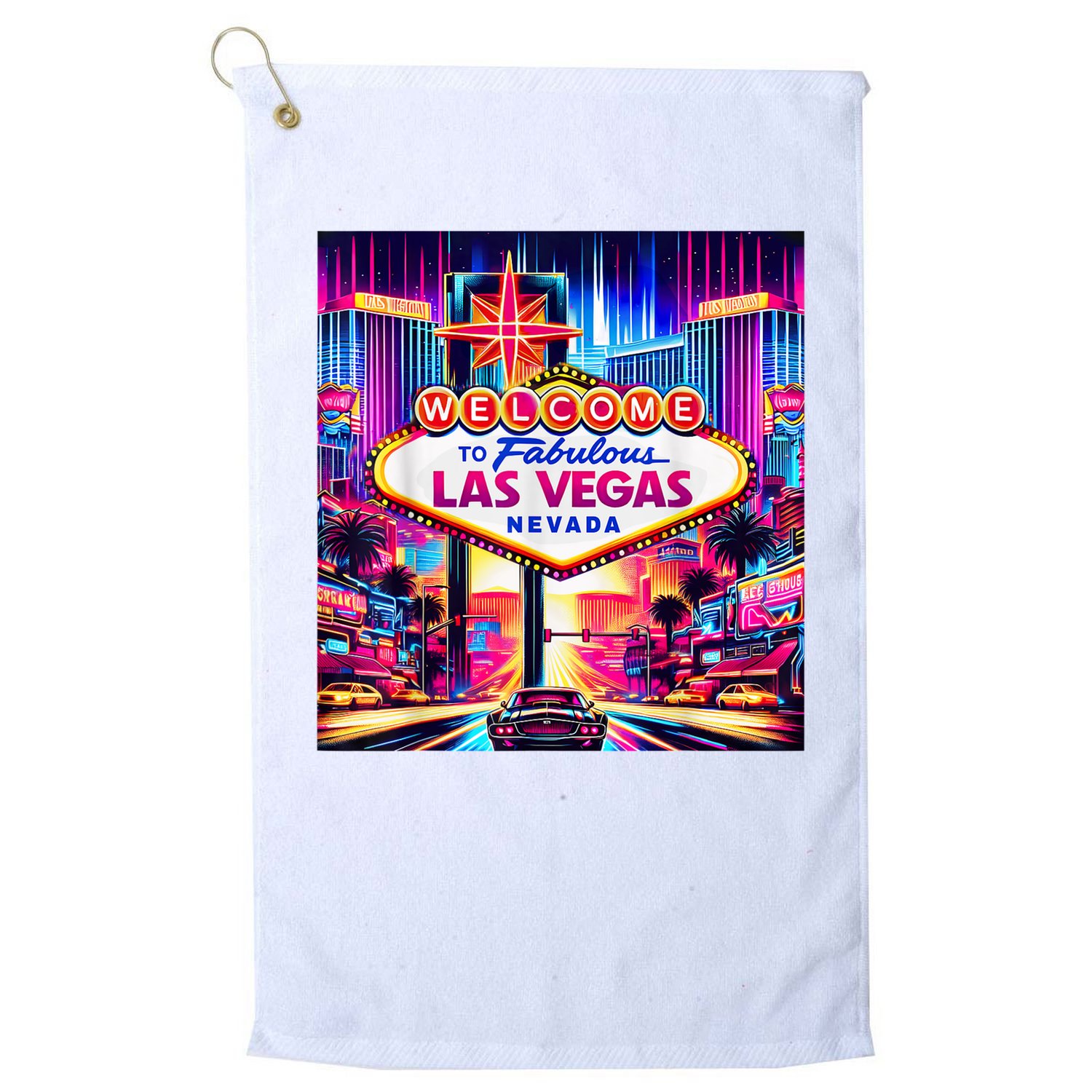 Las Vegas Nevada Design Las Vegas Souvenir Golf Towel