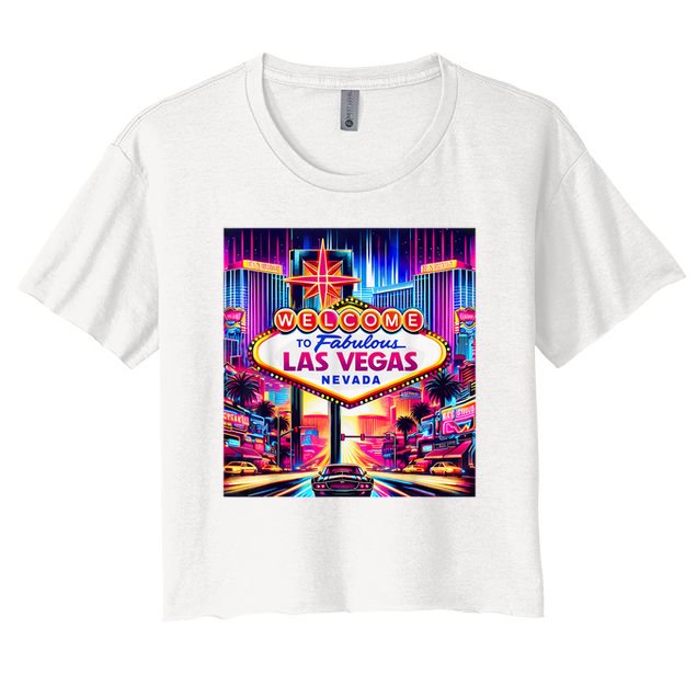 Las Vegas Nevada Design Las Vegas Souvenir Crop Top