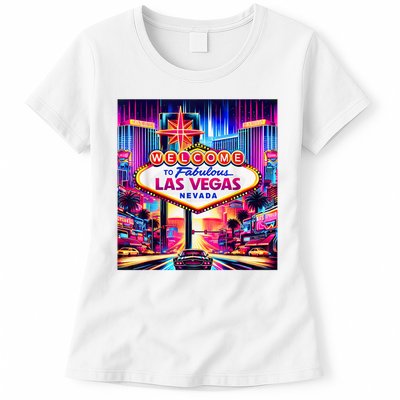Las Vegas Nevada Design Las Vegas Souvenir Womens T-Shirt