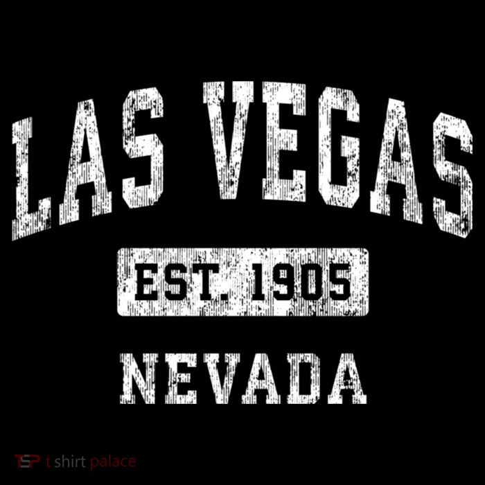 Las Vegas Nevada Nv Vintage Established Sports Tall T-Shirt