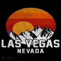 Las Vegas Nevada Retro Mountain Sunset Wool Snapback Cap