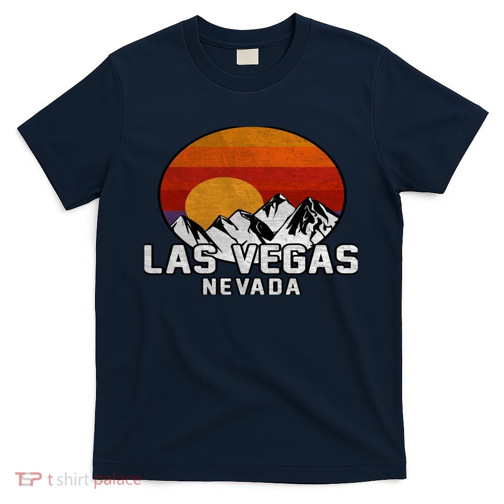 Las Vegas Nevada Retro Mountain Sunset T-Shirt