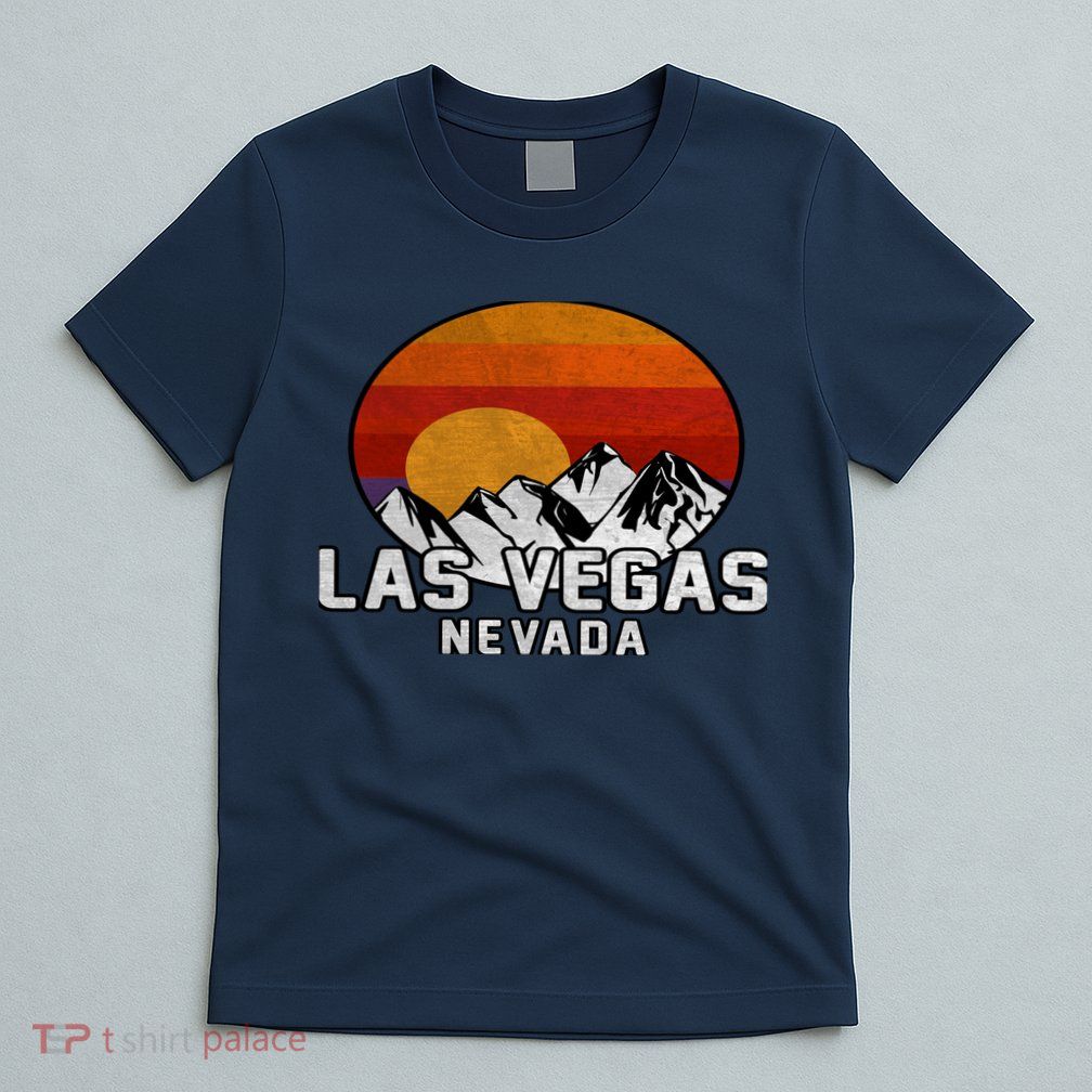 Las Vegas Nevada Retro Mountain Sunset T-Shirt