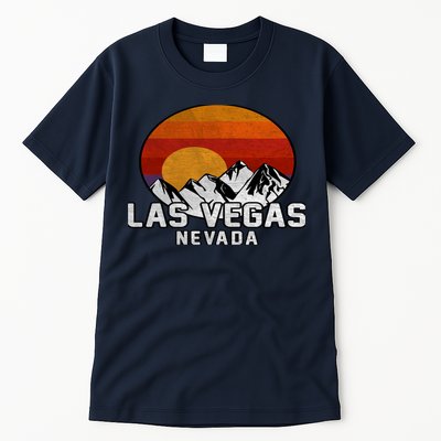 Las Vegas Nevada Retro Mountain Sunset Tall T-Shirt