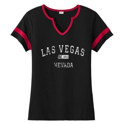 Las Vegas Nevada Nv Vintage Ladies Halftime Notch Neck Tee