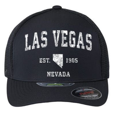 Las Vegas Nevada Nv Vintage Athletic Sports Flexfit Unipanel Trucker Cap