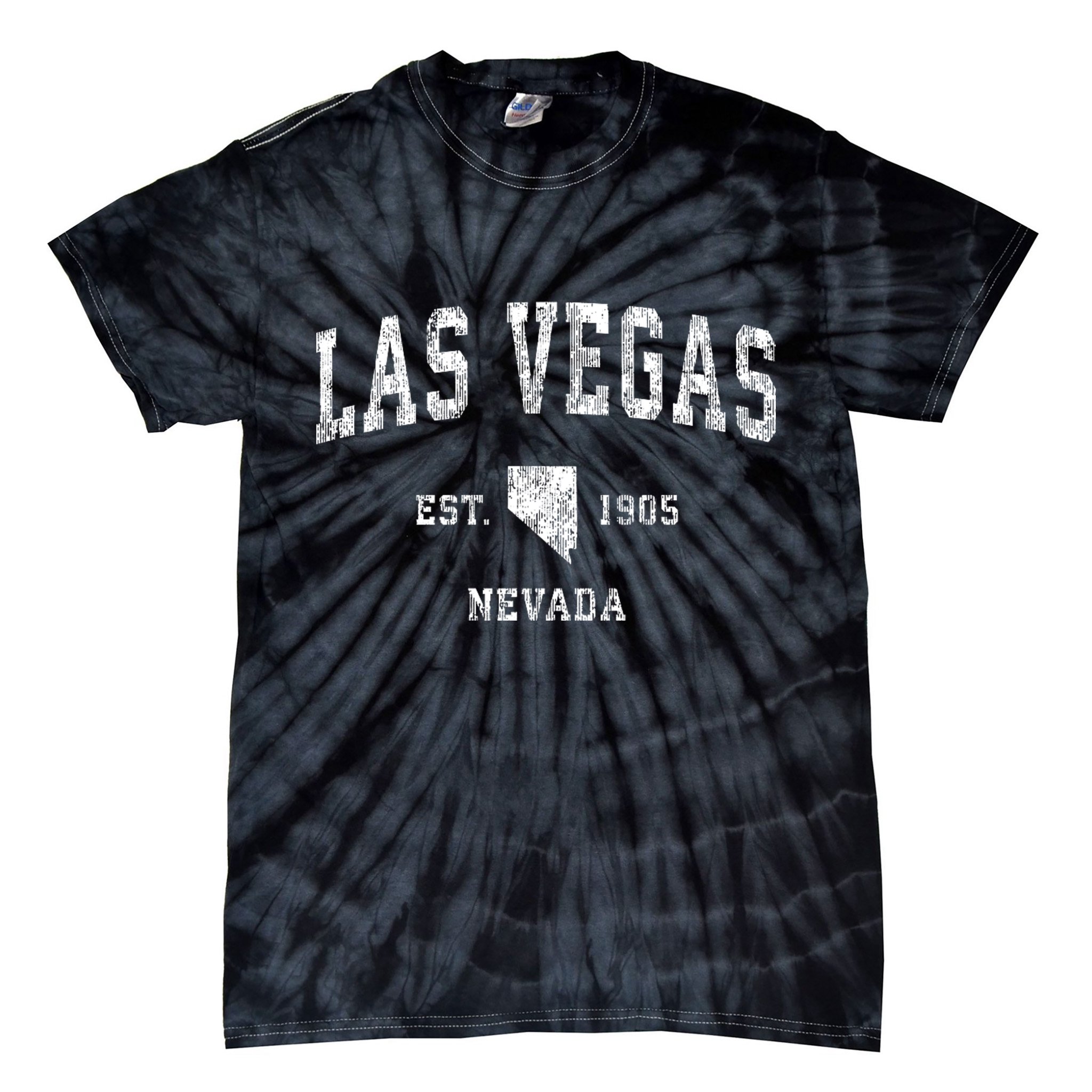 Las Vegas Nevada Nv Vintage Athletic Sports Tie-Dye T-Shirt
