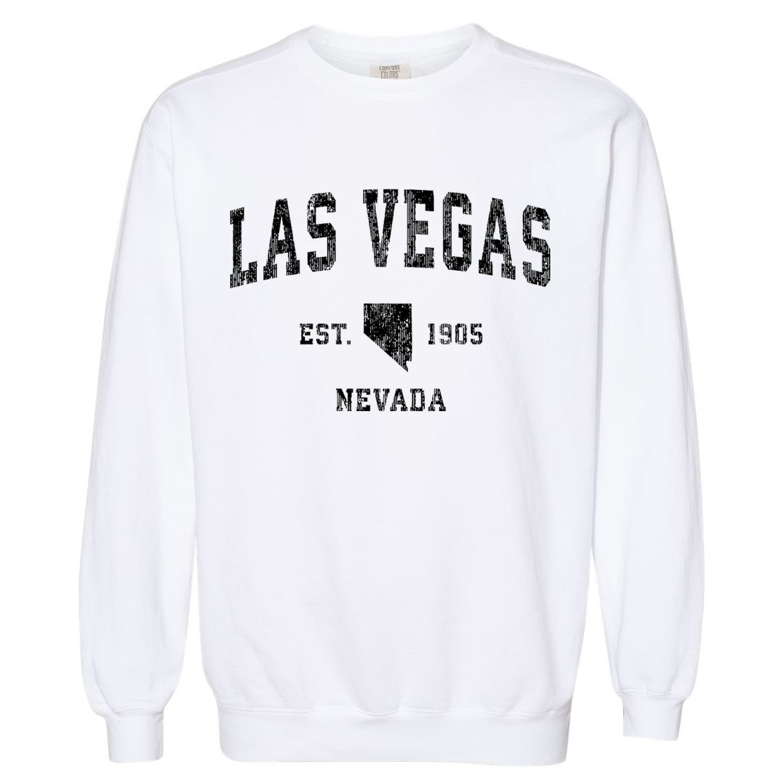 Las Vegas Nevada Nv Vintage Athletic Sports Garment-Dyed Sweatshirt