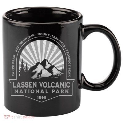 Lassen Volcanic National Park California Retro Souvenir Meaningful Gift 11oz C Handle Ceramic Mug