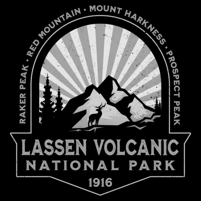 Lassen Volcanic National Park California Retro Souvenir Meaningful Gift Flatbill Hat