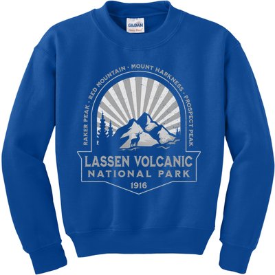 Lassen Volcanic National Park California Retro Souvenir Meaningful Gift Kids Sweatshirt
