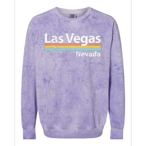 Las Vegas Nevada Colorblast Crewneck Sweatshirt