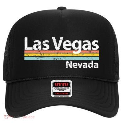 Las Vegas Nevada High Crown Mesh Back Trucker Hat