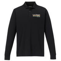 Las Vegas Nevada Performance Long Sleeve Polo