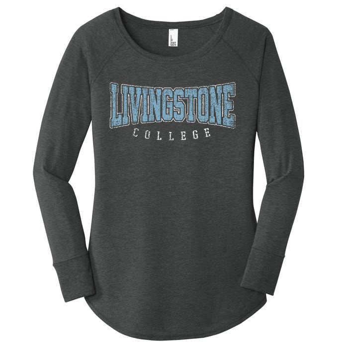 Livingstone Vintage Retro College Athletic Sports Women's Perfect Tri Tunic Long Sleeve Shirt