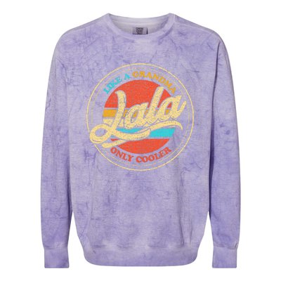 Lala Vintage Retro Grandma Colorblast Crewneck Sweatshirt