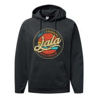 Lala Vintage Retro Grandma Performance Fleece Hoodie