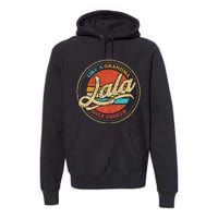 Lala Vintage Retro Grandma Premium Hoodie