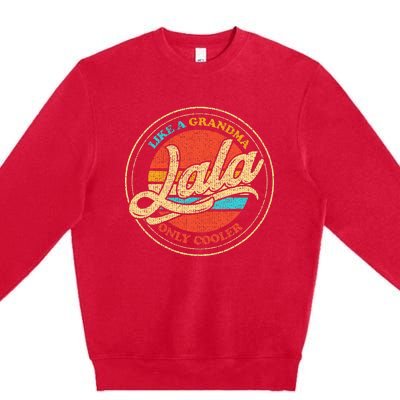 Lala Vintage Retro Grandma Premium Crewneck Sweatshirt