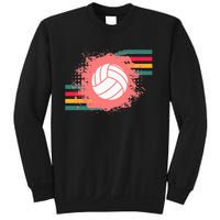 Love Volleyball Retro Vintage Vibe Team Tournament Teen Girl Sweatshirt