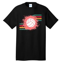 Love Volleyball Retro Vintage Vibe Team Tournament Teen Girl Tall T-Shirt