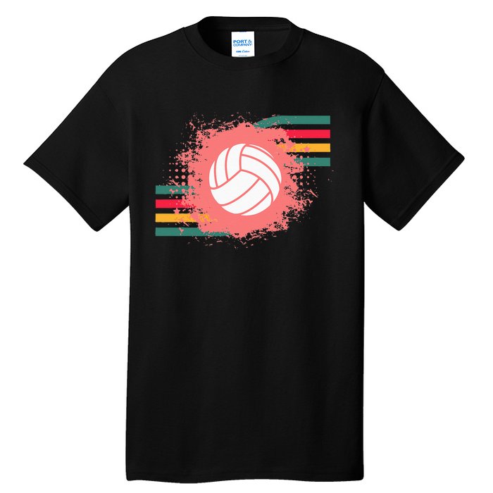 Love Volleyball Retro Vintage Vibe Team Tournament Teen Girl Tall T-Shirt