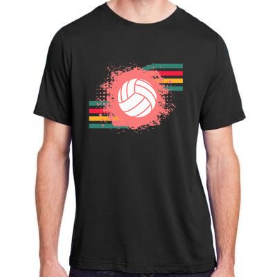 Love Volleyball Retro Vintage Vibe Team Tournament Teen Girl Adult ChromaSoft Performance T-Shirt