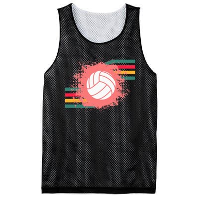 Love Volleyball Retro Vintage Vibe Team Tournament Teen Girl Mesh Reversible Basketball Jersey Tank