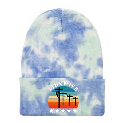 Linewife Vintage Retro Funny Gift Tie Dye 12in Knit Beanie