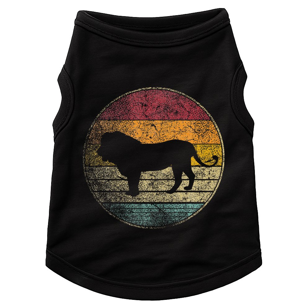 Lion Vintage Retro Cat Zoo Safari Africa Doggie Tank