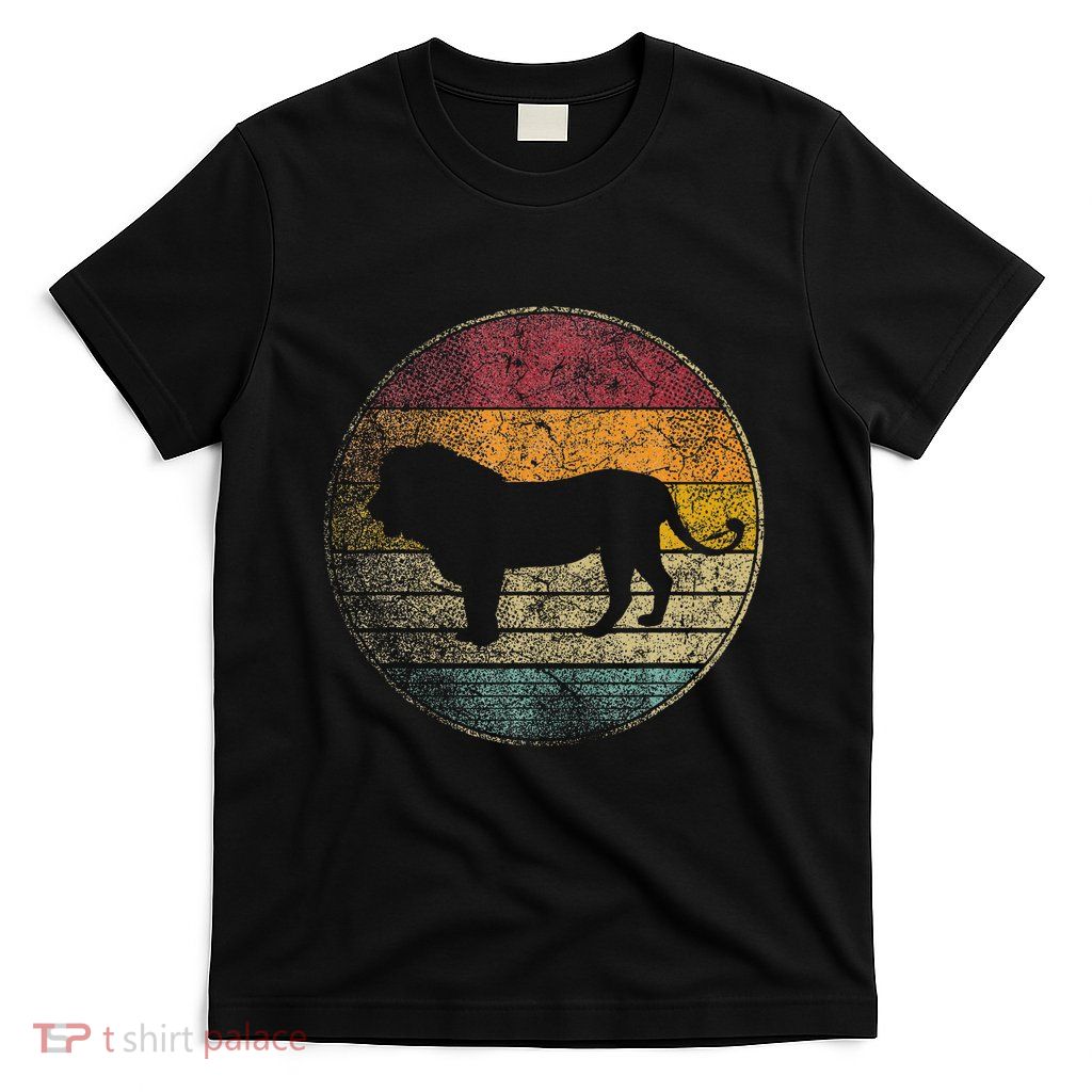 Lion Vintage Retro Cat Zoo Safari Africa T-Shirt
